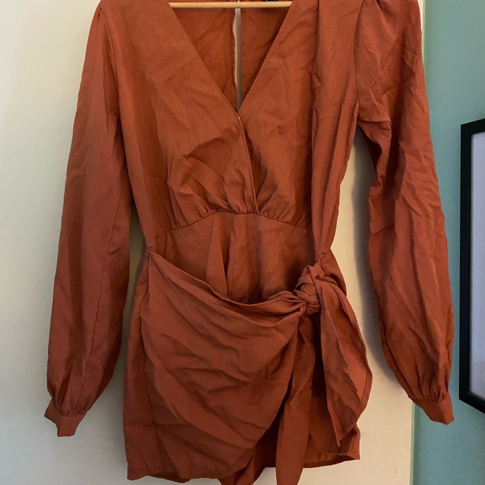 Forever 21 Terracotta Romper Skort Size Small
